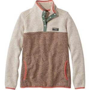 L.L. Bean Fleece Pullover Colorblock Women's Regular -S